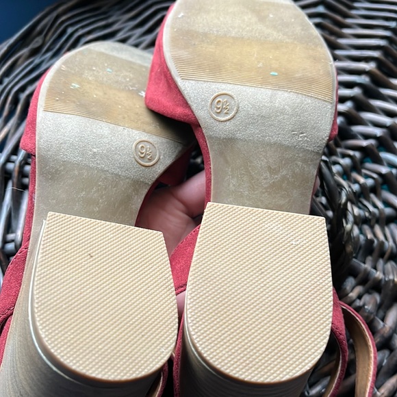 Universal threads rust chunky heels New 9.5! Suede like - Picture 5 of 12